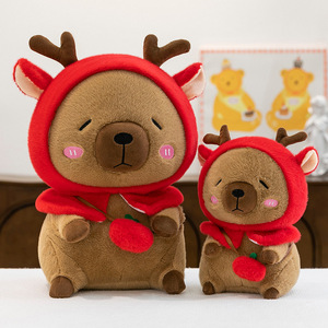 Giáng sinh plushies capibara Thú nhồi bông bán buôn Đảng trang trí Giáng sinh quà tặng sang trọng capybara đồ chơi cho bé trai cô gái - Product Image 1