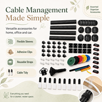 Kit de gestion de câbles industriels robustes, organisateur ignifuge de qualité ingénierie à haute résistance pour rack de serveur et studio