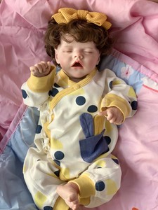 R & B Baby 18 Zoll 45 cm lebensechte realistische amerikanische Silikons pielzeug Mädchen wieder geborene Baby puppen - Product Image 2