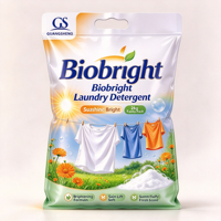Lessive en poudre florale 2kg, formule détachante et éclaircissante pour vêtements