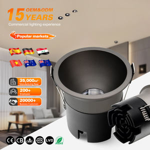 Fabricant de Zhongshan OKELI 7w 12w 18w Lumière intérieure commerciale Cob Boîtier en aluminium Plafonnier Led encastré - Product Image 1