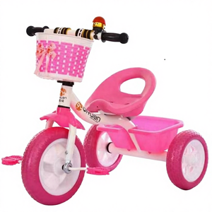 Triciclo <span class=keywords><strong>para</strong></span> <span class=keywords><strong>Niñas</strong></span> de 2 a 5 Años, con Canasta, Pedales, Bicicleta de 3 Ruedas <span class=keywords><strong>para</strong></span> Bebés, Niños Pequeños, Bicicleta de Equilibrio Ligera - Product Image 1