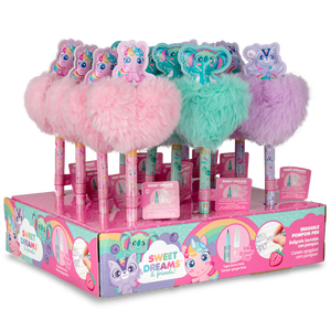 Penna con pompon e topper in PU Sweet Dreams - Product Image 1