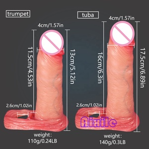 Anneau pénien réaliste en silicone souple avec extenseur et agrandisseur de pénis, anneau de pénis avec étireur de testicules, jouet sexuel <span class=keywords><strong>pour</strong></span> hommes et couples - Product Image 6