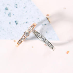 Anillo De Compromiso toptan ucuz fiyat kübik zirkonya <span class=keywords><strong>Promise</strong></span> düğün gelin Band yüzük R172-M - Product Image 6