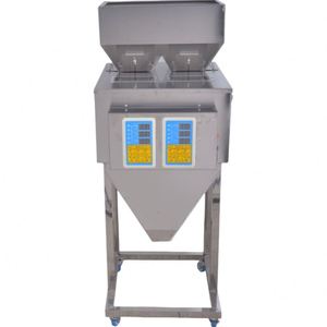 Dispensador de Alta Precisión de Acero Inoxidable con 2 Cabezales para Llenado de Bolsas de 500g de Uvas, Frutos Secos, Bayas de Goji, Especias, Polvo, Harina, Café y Té - Product Image 3