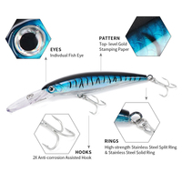 Leurre dur pour la pêche en eau salée, en plastique ABS, 120 mm, 140 mm, 160 mm, leurres de type minnow, leurres coulants pour la pêche au bar et au maquereau