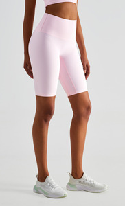 <span class=keywords><strong>Pantaloncini</strong></span> sportivi da Fitness in bicicletta Leggings <span class=keywords><strong>stretti</strong></span> a vita alta da ginnastica <span class=keywords><strong>pantaloncini</strong></span> da Yoga senza cuciture <span class=keywords><strong>neri</strong></span> da donna - Product Image 6