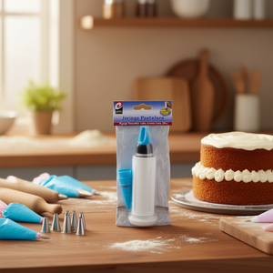 Set di 12 Pistole per Decorazione Torte Riutilizzabili in Plastica Rotonde - Product Image 3