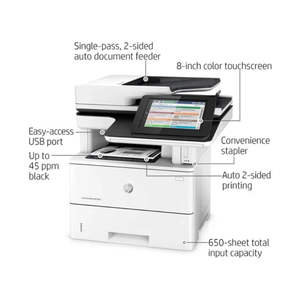 适用于 <span class=keywords><strong>HP</strong></span> 黑白激光多功能一体机 M527 528 Dn Laserjet 打印机的打印机，多合一无线 - Product Image 3