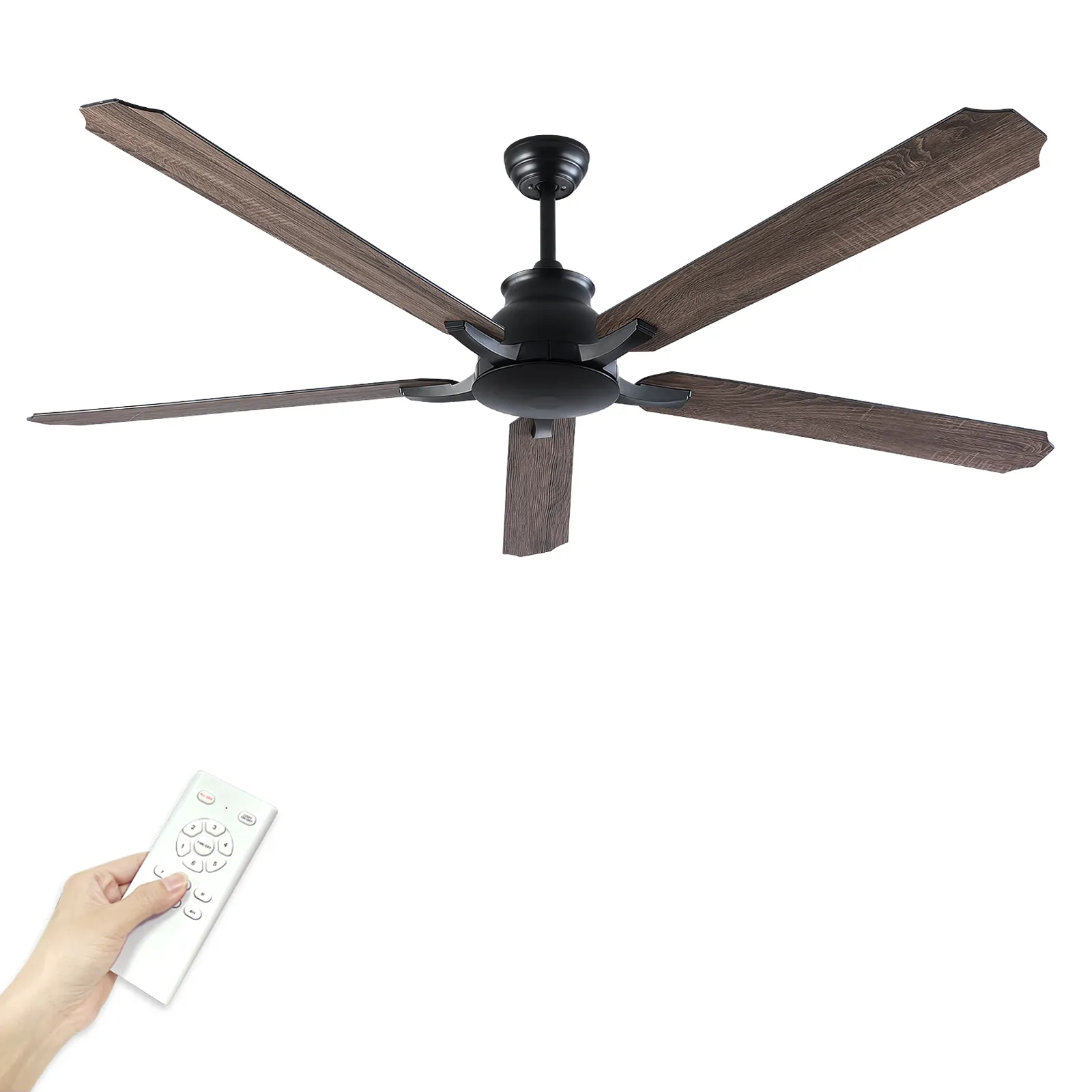 Amazon Bestseller 72 inch Electric Fan with DC Silent Motor Large 5 Blade for Home or Office Industrial Ceiling Fan