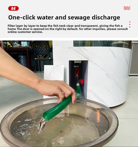 <span class=keywords><strong>Aquarium</strong></span> écologique de style européen de luxe léger, de taille moyenne, rond, du sol au plafond, en verre, 32L, accessoire pour poissons - Product Image 4