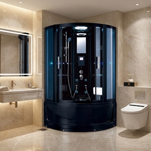 Chiuso shell bagno di vapore nero 2 persona di vapore - Product Image 6