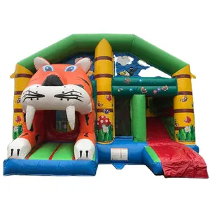 Multi play Tiger Inflatable Bouncer for sale