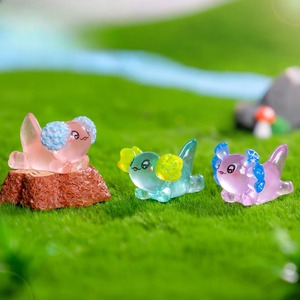 Figura de Axolotl de Resina Transparente, Adorable Miniatura de Salamandra para Decoración de Micro Paisajes y Terrarios DIY - Product Image 4