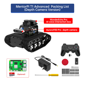 Hiwonder MentorPi Tank Chassis <strong>Raspberry</strong> <strong>Pi</strong> Robot Car, ROS AI Coding Robot with LLMs ChatGPT, SLAM and Autonomous Driving - Product Image 6