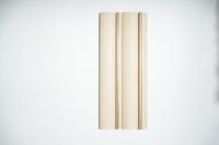 Revêtement mural en bois-plastique WPC rainuré, lambris décoratif, panneau mural WPC intérieur creux, imperméable, avec éclairage LED
