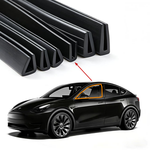 Perfil de Goma en U EPDM Personalizado para Uso Industrial Automotriz, Tira de Sellado <span class=keywords><strong>con</strong></span> Núcleo Metálico Reforzado para Protección de Bordes - Product Image 2