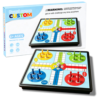 Jeu de société magnétique pliable personnalisé - Cadeau écologique pour fêtes - Jeu éducatif familial portable - Boîte personnalisée avec logo