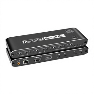 <span class=keywords><strong>Commutateur</strong></span> <span class=keywords><strong>KVM</strong></span> Type-C avec transmission réseau PD : <span class=keywords><strong>2</strong></span> hôtes partagent un ensemble clavier/souris/moniteur - Product Image 1