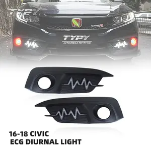 Luces LED de circulación diurna y antiniebla delanteras y traseras para Civic de 16.ª a 20.ª generación (2016-2018) - Product Image 1