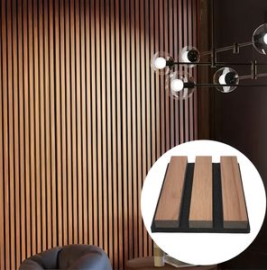 Paneles Acústicos Absorbentes de Sonido Listi, Impermeables, Diseño 3D, Anti-Ruido, de Madera, <span class=keywords><strong>para</strong></span> Techo y Pared - Product Image 1