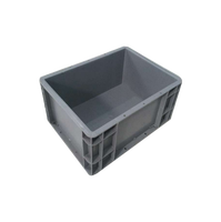 Boîte de déménagement empilable de grande taille Boîte de rangement en plastique Wham Logistics Euro Standard-Lot de 5 (60 litres 2.2kg)