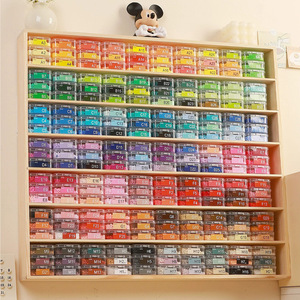 Wooden Storage Rack For Perler Beads 7 Layer Wall Mount Display <b>Shelf</b> Toy Organizer Custom Size <b>Desktop</b> Use - Product Image 2