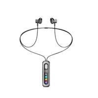 Nouveau style d'écouteurs à pince de col avec égalisation de réverbération karaoké, réduction du bruit et écran LED couleur numérique pour