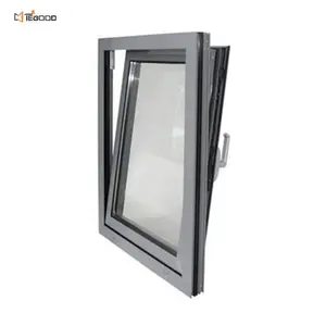 高端As2047澳大利亚标准低U系数0.8瓦铝平开窗/倾斜和转向窗户被动屋
