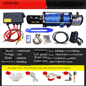 <span class=keywords><strong>Winch</strong></span> Listrik Populer 12v/24v 2000lbs untuk Penyelamatan Kendaraan Sendiri, <span class=keywords><strong>Winch</strong></span> Baja Tunggal dengan Tali Kawat untuk Mobil dan Derek - Product Image 2