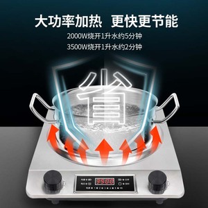 Placa de Inducción de 3500W con un Solo Quemador, Pantalla Digital, Calentamiento Rápido, Fácil de Limpiar, Diseño Cóncavo Multifuncional - Product Image 5