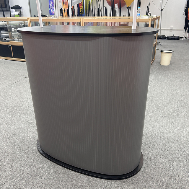 LED Pop-up Foldable Exhibition Area Portable Promotion Desk Booth Counter Display