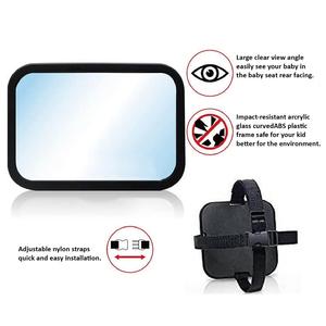 안전 광장 큰 크기 후면 직면 360 도 자동차 좌석에 대 한 조정 가능한 아기 거울 - Product Image 5
