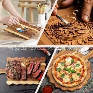 เขียงไม้กระถินณรงค์ 42 ซม. รูปทรงสี่เหลี่ยมผืนผ้า พร้อมหูจับ สำหรับทำอาหารและเสิร์ฟในครัว - Product Image 1
