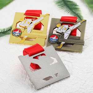 Medallas de Karate 3D únicas de aleación de Zinc 2025, medallas de <span class=keywords><strong>artes</strong></span> <span class=keywords><strong>marciales</strong></span> de esmalte suave/Medallas de Taekwondo, medallas personalizadas con <span class=keywords><strong>cinta</strong></span> - Product Image 4