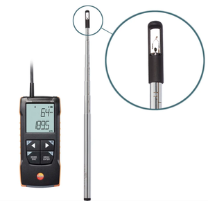 Anémomètre à fil chauffant Testo 425, 0,01-20 m/s, mesure de la vitesse du flux d'air, température et humidité - Product Image 2