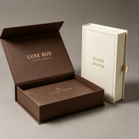 Boîtes cadeaux rigides de luxe personnalisées, fermeture magnétique, emballages en papier de qualité supérieure avec logo pour l'emballage des produits