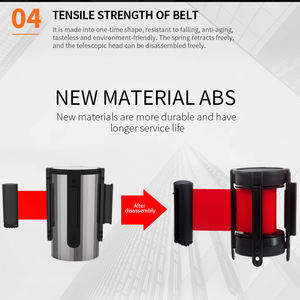 OEM logo personalizzato coffee bank coda folla controllo post guardrail cintura retrattile post - Product Image 6