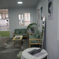 Maison conteneur extensible au design moderne, maison modulaire mobile pour véranda, jardin, cour avec chambres et salle de bain