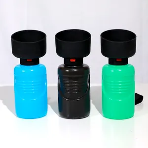 Botella de agua portátil para mascotas, alimentador de bebida con logotipo personalizado, fábrica al por mayor, 350ml