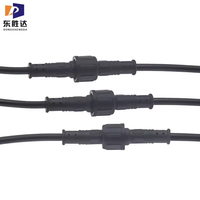 Connecteur LED M11 2 3 4 broches moulé avec câble fileté à sertir mâle femelle prise fil électrique IP67 étanche