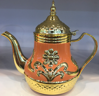 Bouilloire à thé marocaine moderne 2026, gravée à l'arabe, pour restaurant, petite bouilloire en métal pour le camping, théière marocaine