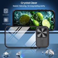 Funda trasera transparente para Samsung A03S A05S funda A54 A13 Cámara deslizante protección teléfono funda accesorios SAM A16 A15 A55 A53