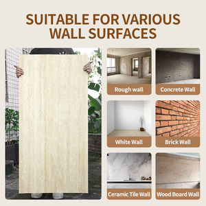 MCM linh hoạt đá <span class=keywords><strong>3D</strong></span> travertine in linh hoạt đá trang trí nền Bảng điều khiển cho bên ngoài trang trí sàn trên tường - Product Image 2