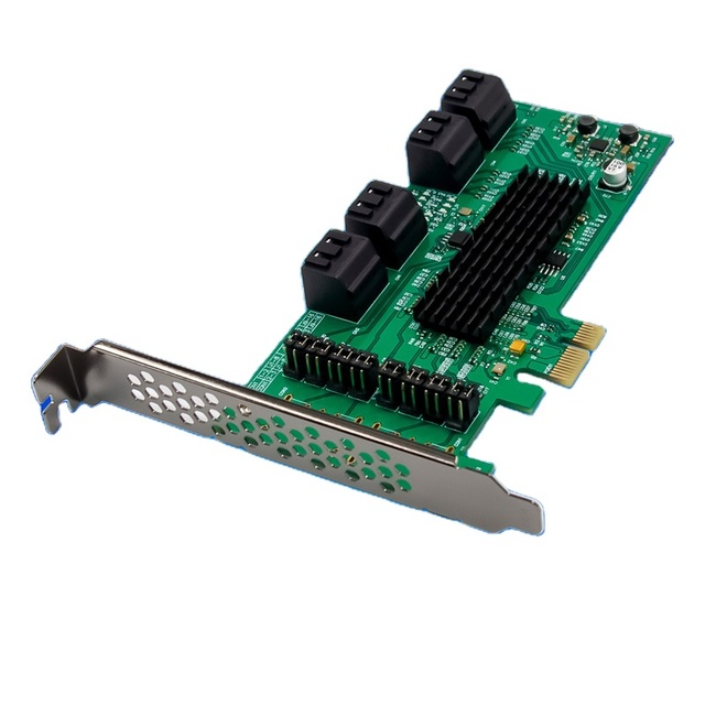 PCIe X1 88SE9215 8-Port SATA 6Gbps Server Storage Expansion Card