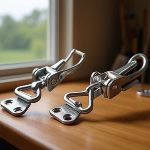 Stainless Steel Hook And Loop Adjustable <b>Spring</b> <b>Clip</b> HFQ46 25 50 Door Window Accessories - Product Image 1