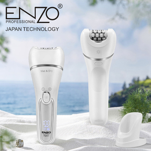 Kit de toilettage 5 en 1 ENZO, rasoir sans douleur, brosse de massage pour le nettoyage du visage, épilateur électrique pour femmes, pour le corps - Product Image 4