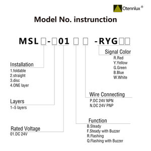 Éclairage continu tour Légère industrielle Blanc tour de signalisation lampe d'avertissement industrielle colonne lumineuse DC 24V 1-couche signal la lampe de tour - Product Image 2