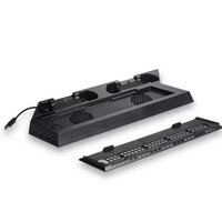 Station d'accueil sur support vertical avec base de ventilateur de refroidissement pour Play station 4 pour PS4 et chargeur de ventilateur de refroidissement pour contrôleur mince
